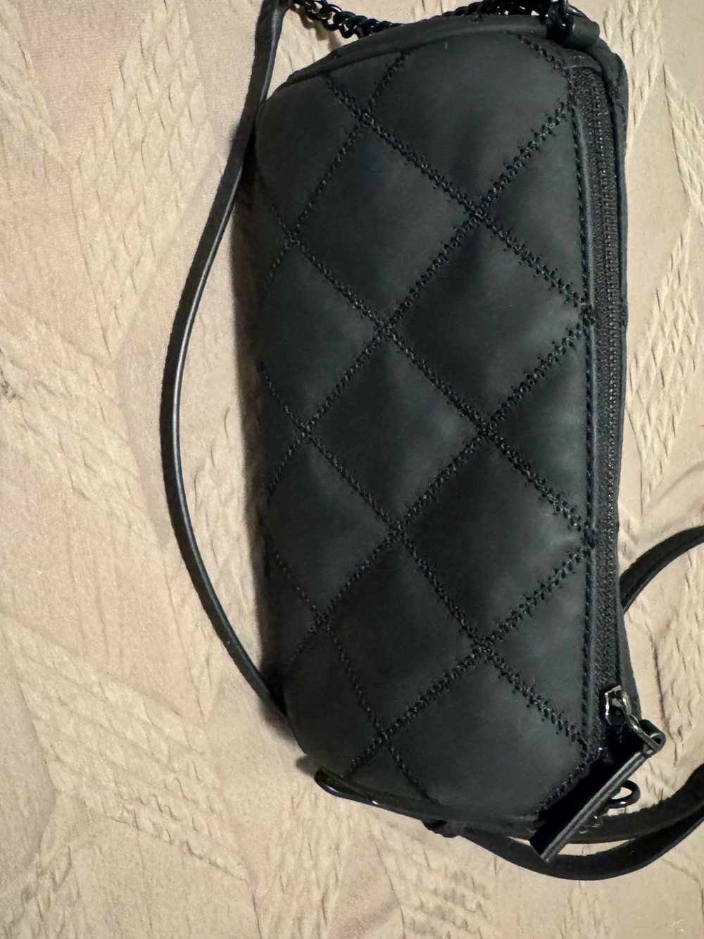 Tory Burch Black Quilted Leather Crossbody